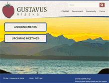 Tablet Screenshot of cms.gustavus-ak.gov